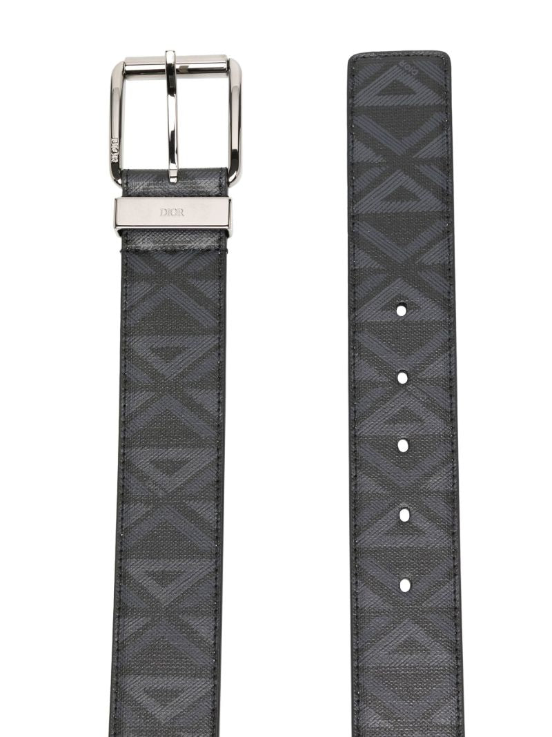 Black Cd Diamond Pattern Belt