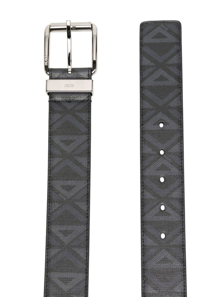Black Cd Diamond Pattern Belt