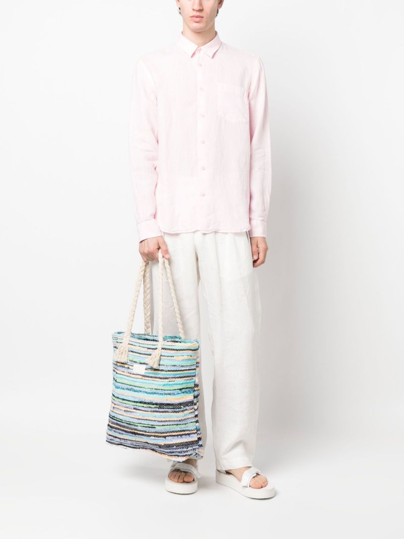 Blue Bamboo Large Tote Bag
