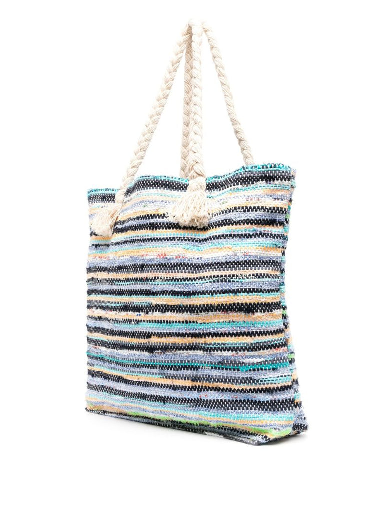 Blue Bamboo Large Tote Bag