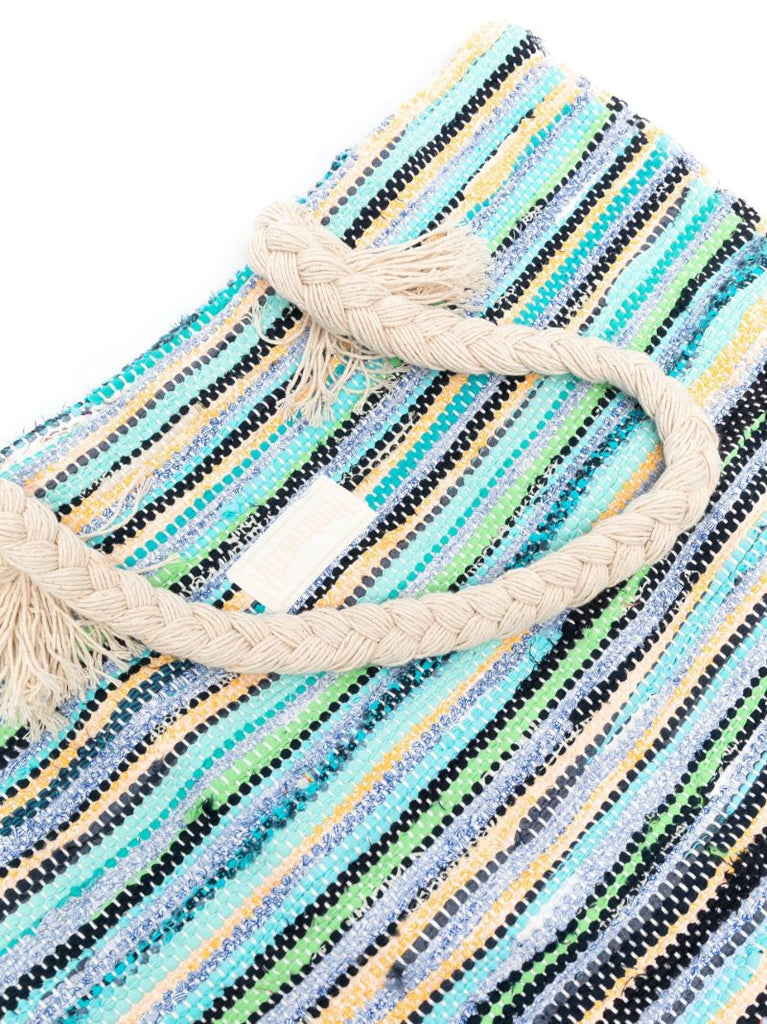 Blue Bamboo Large Tote Bag