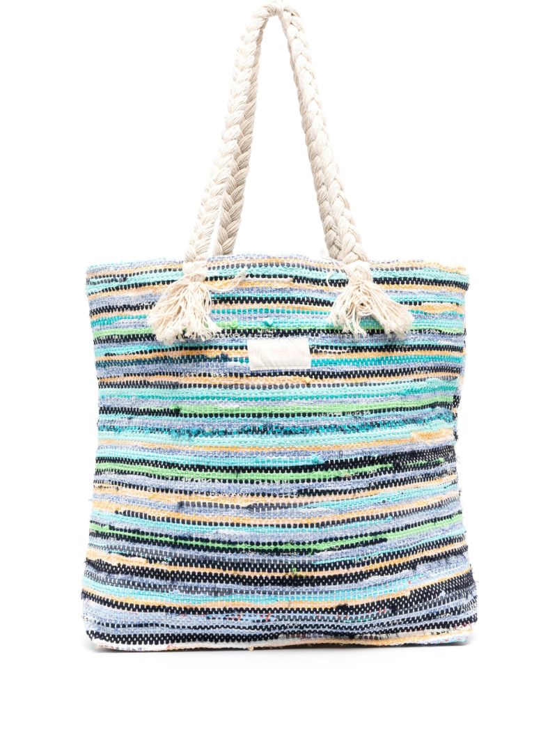 Blue Bamboo Large Tote Bag