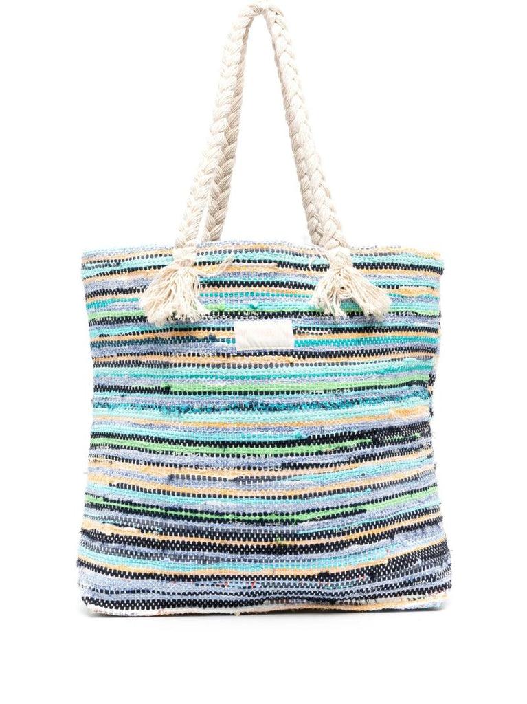 Blue Bamboo Large Tote Bag