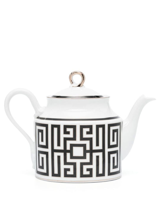 White Labirinto Nero Teapot