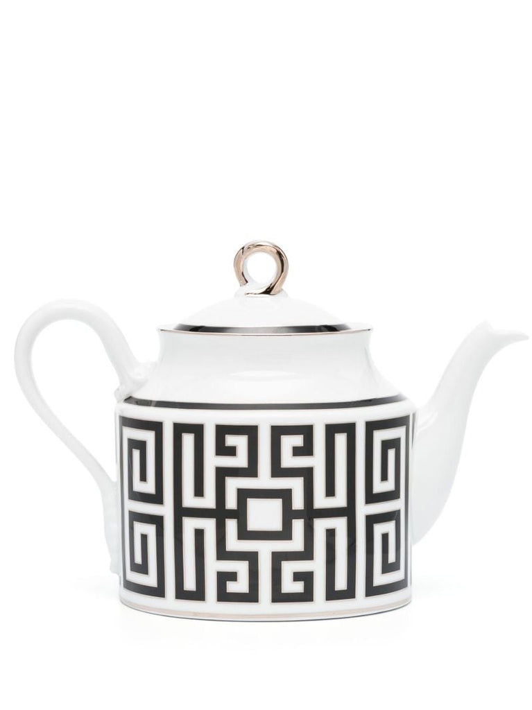 White Labirinto Nero Teapot