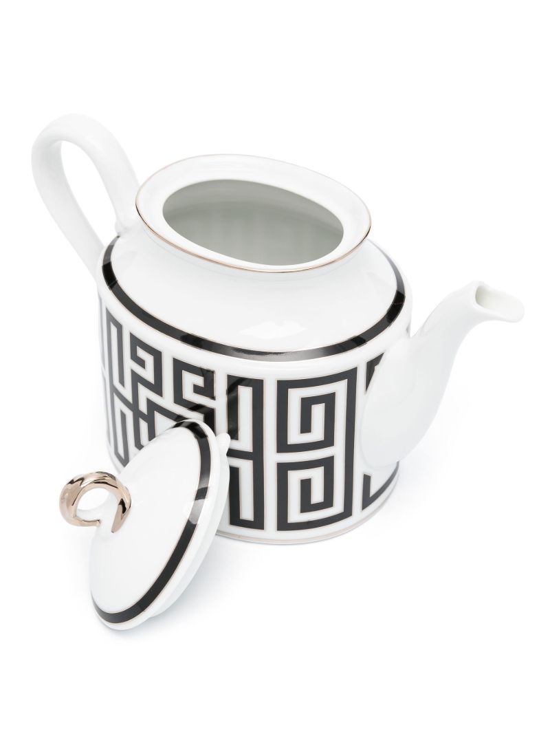 White Labirinto Nero Teapot