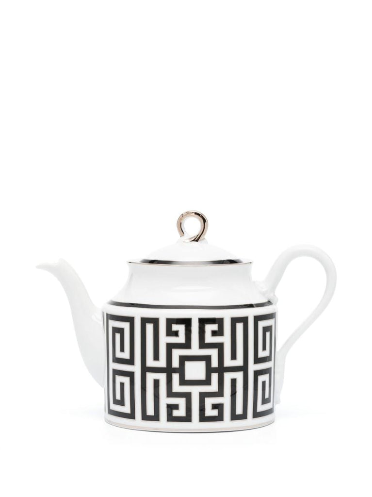 White Labirinto Nero Teapot