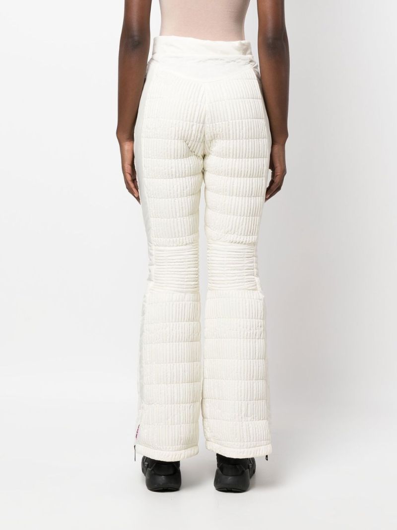 White High-rise Padded Ski Trousers