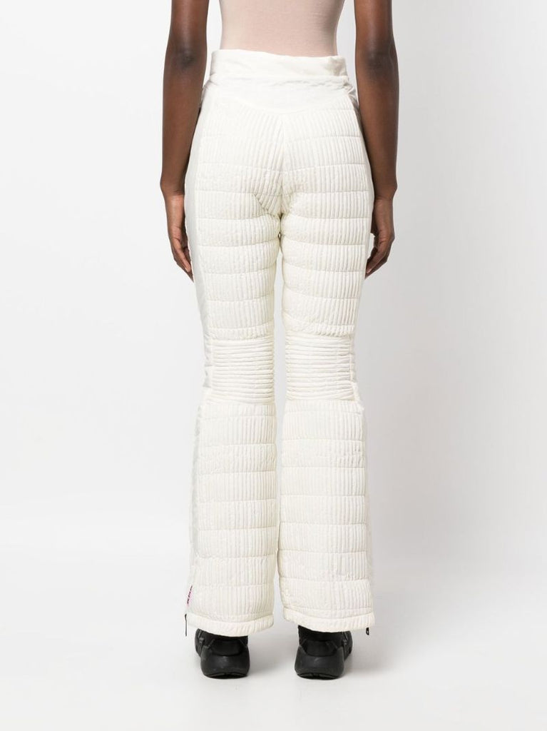 White High-rise Padded Ski Trousers