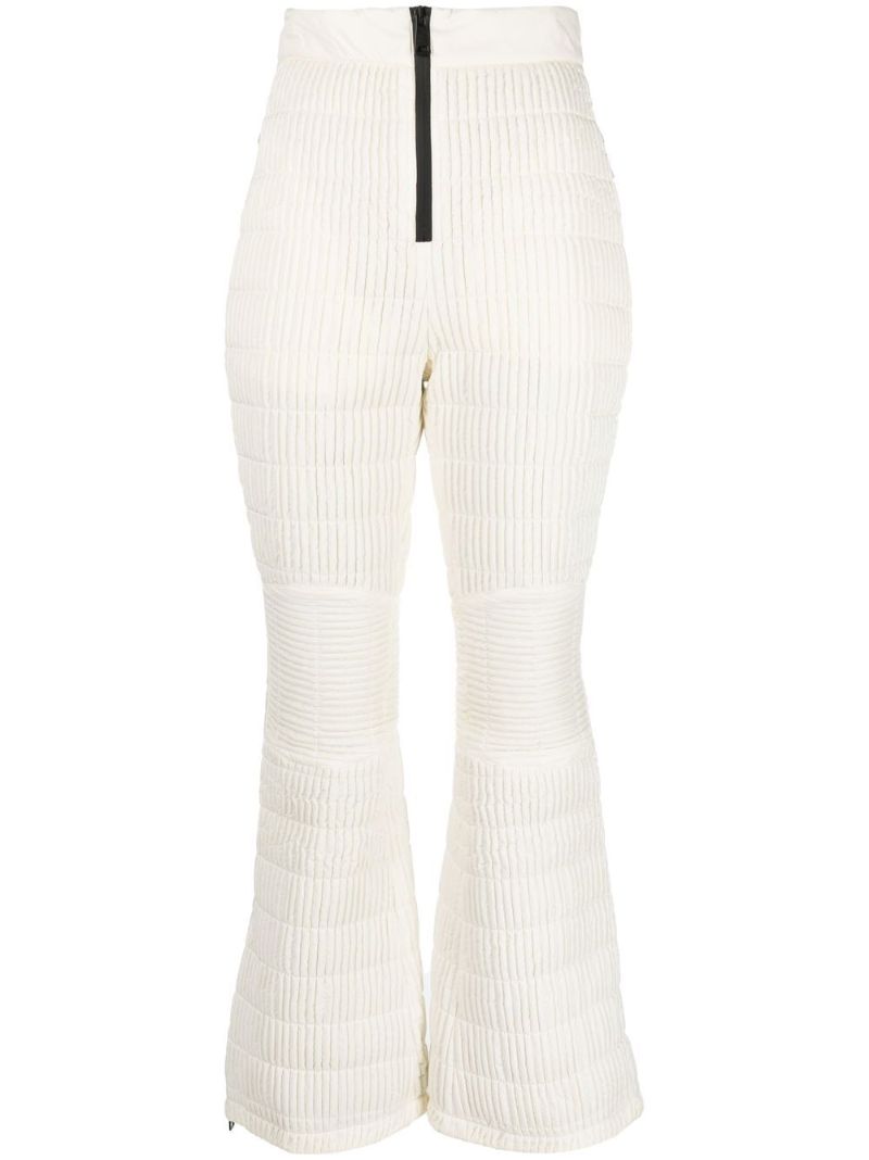 White High-rise Padded Ski Trousers