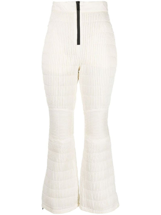 White High-rise Padded Ski Trousers