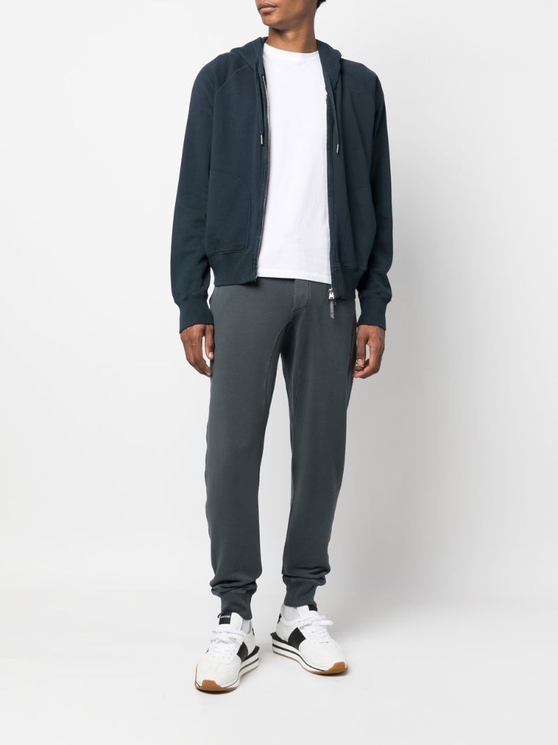 Grey Garment Dyed Track Pants