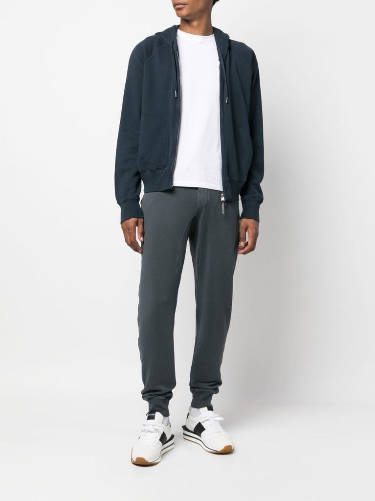 Grey Garment Dyed Track Pants