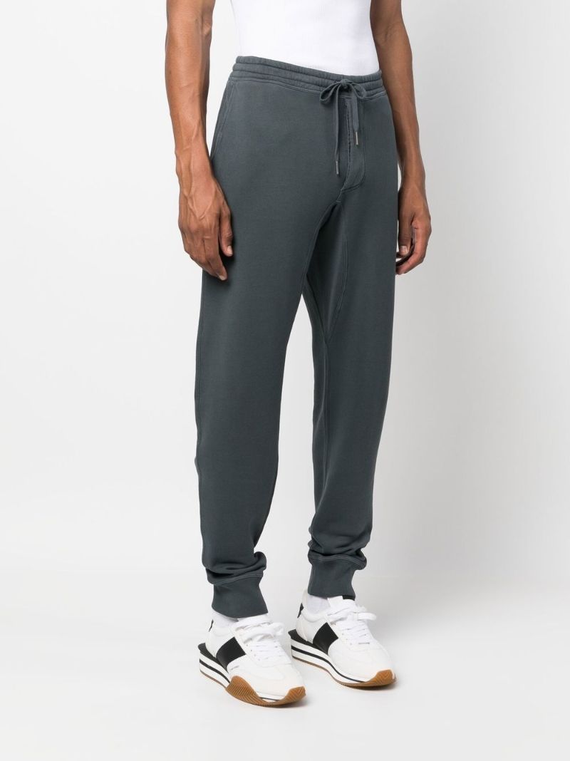 Grey Garment Dyed Track Pants