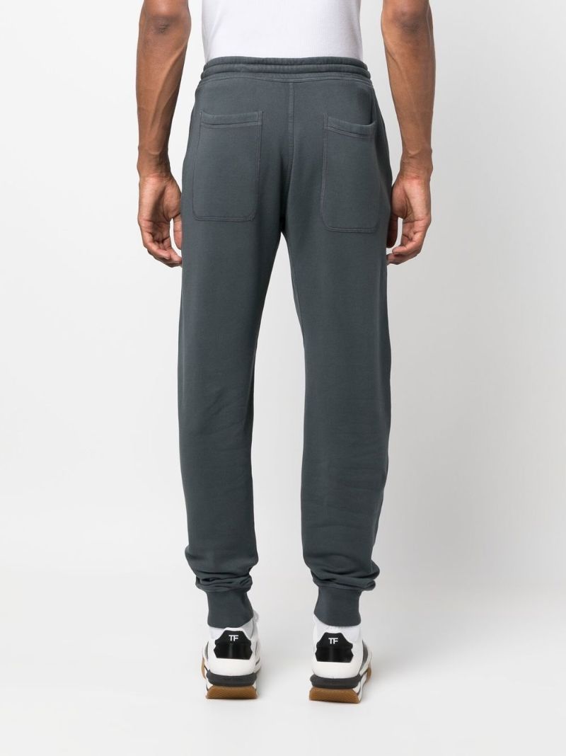 Grey Garment Dyed Track Pants