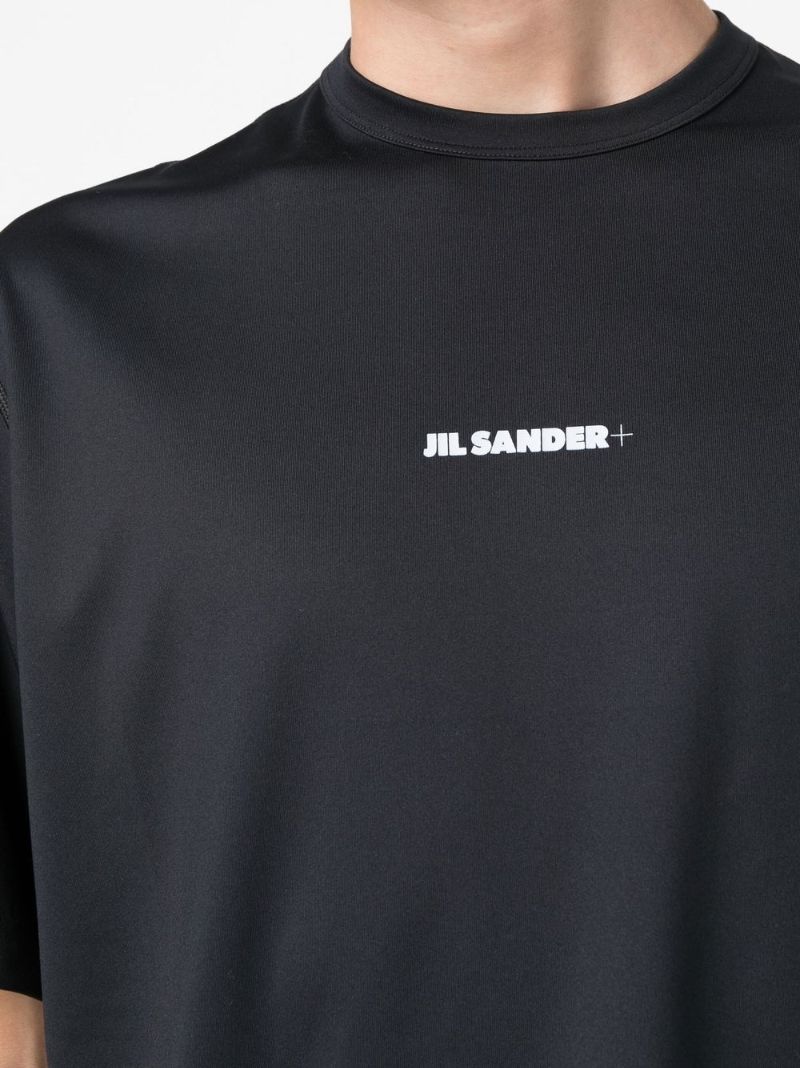 Black Logo Print T-shirt