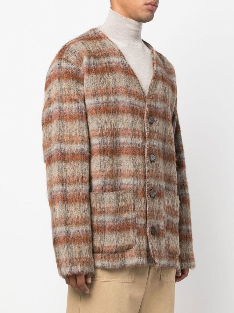 Brown Check Cardigan