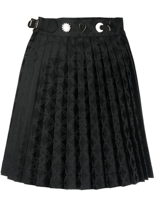 Black Jacquard Mini Kilt