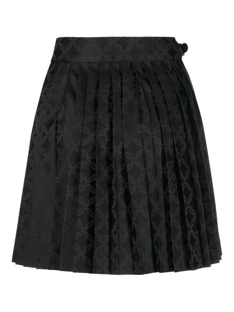 Black Jacquard Mini Kilt