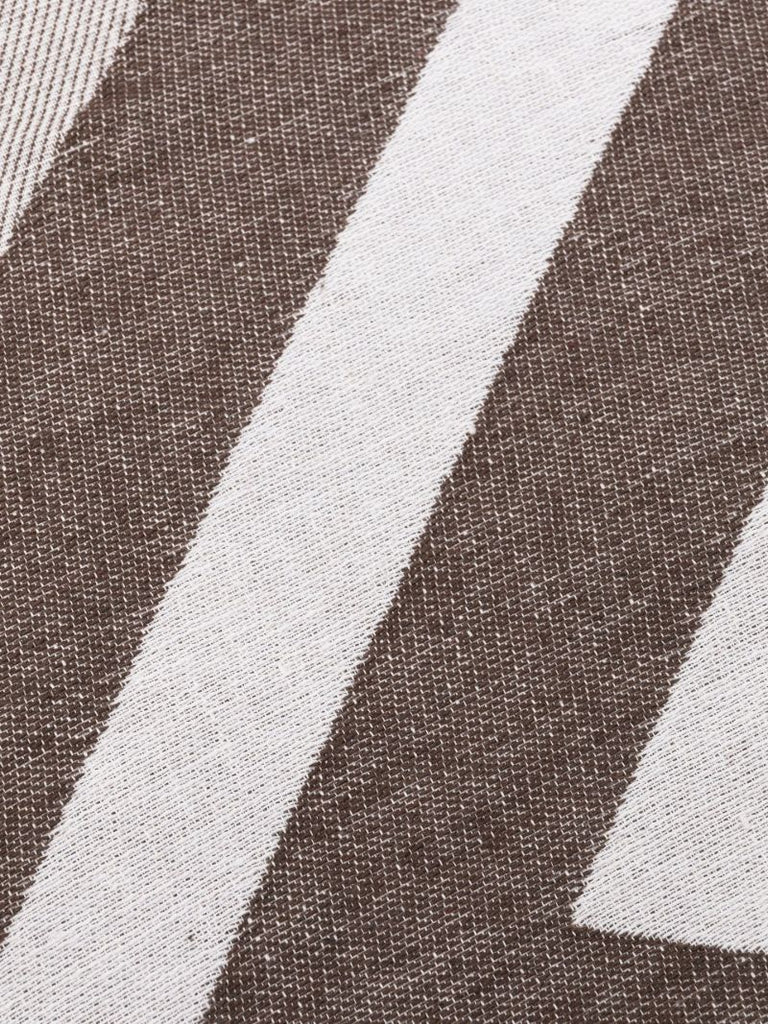 Dark Oat Jacquard Angra Print Towel