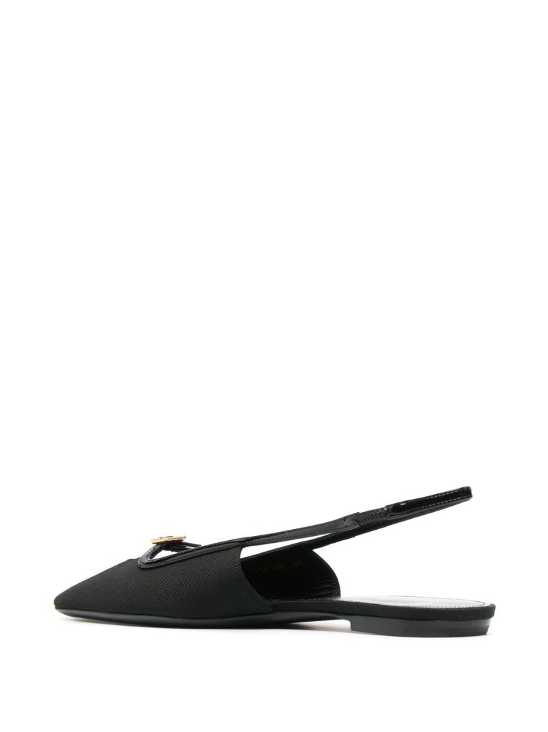 Black Blade Slingback Pumps