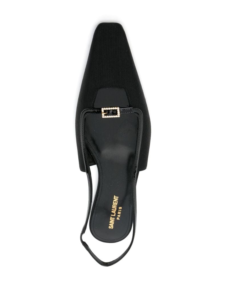 Black Blade Slingback Pumps