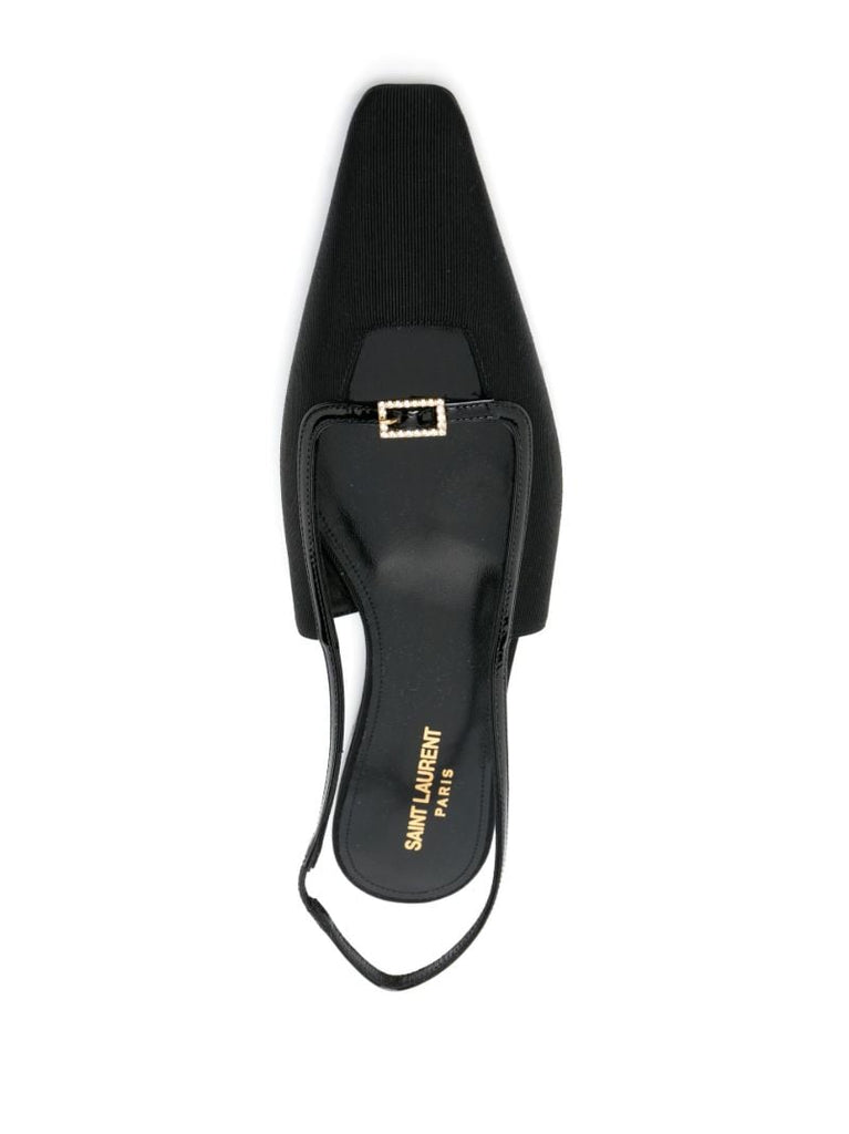 Black Blade Slingback Pumps