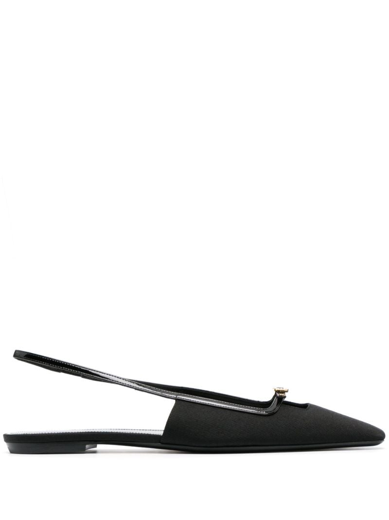 Black Blade Slingback Pumps