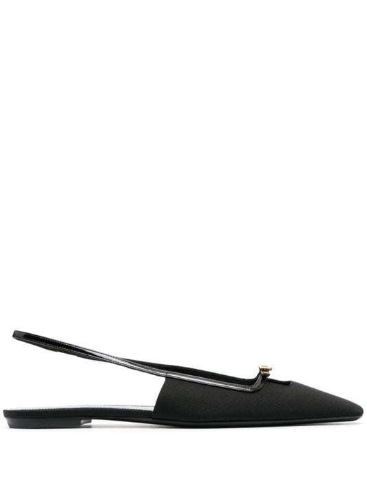 Black Blade Slingback Pumps