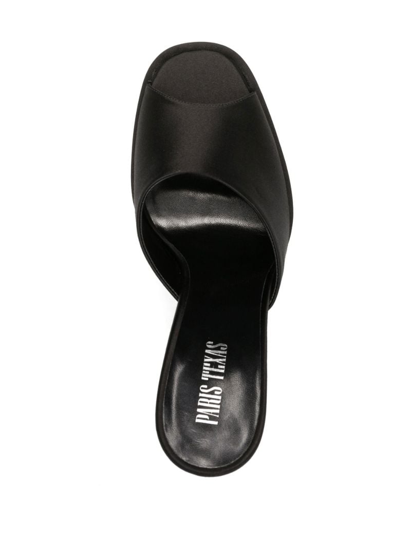 Black Marina 155 Satin Platform Sandals