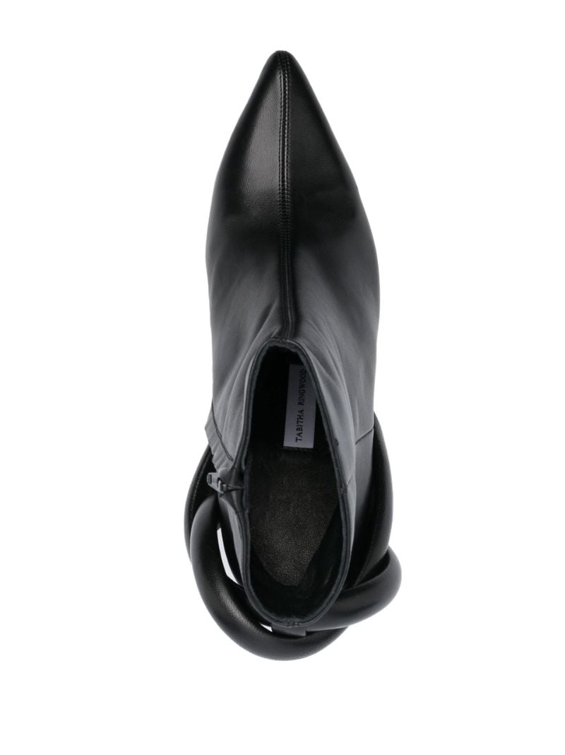Black Closer 75 Puffy Knot Ankle Boots