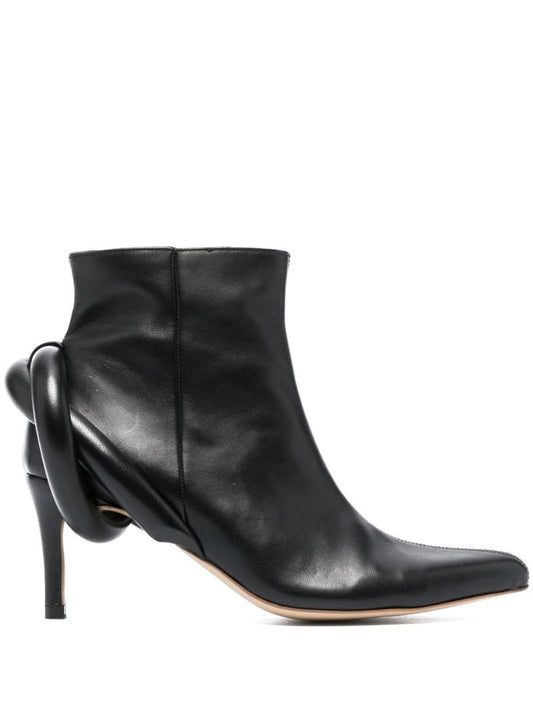 Black Closer 75 Puffy Knot Ankle Boots