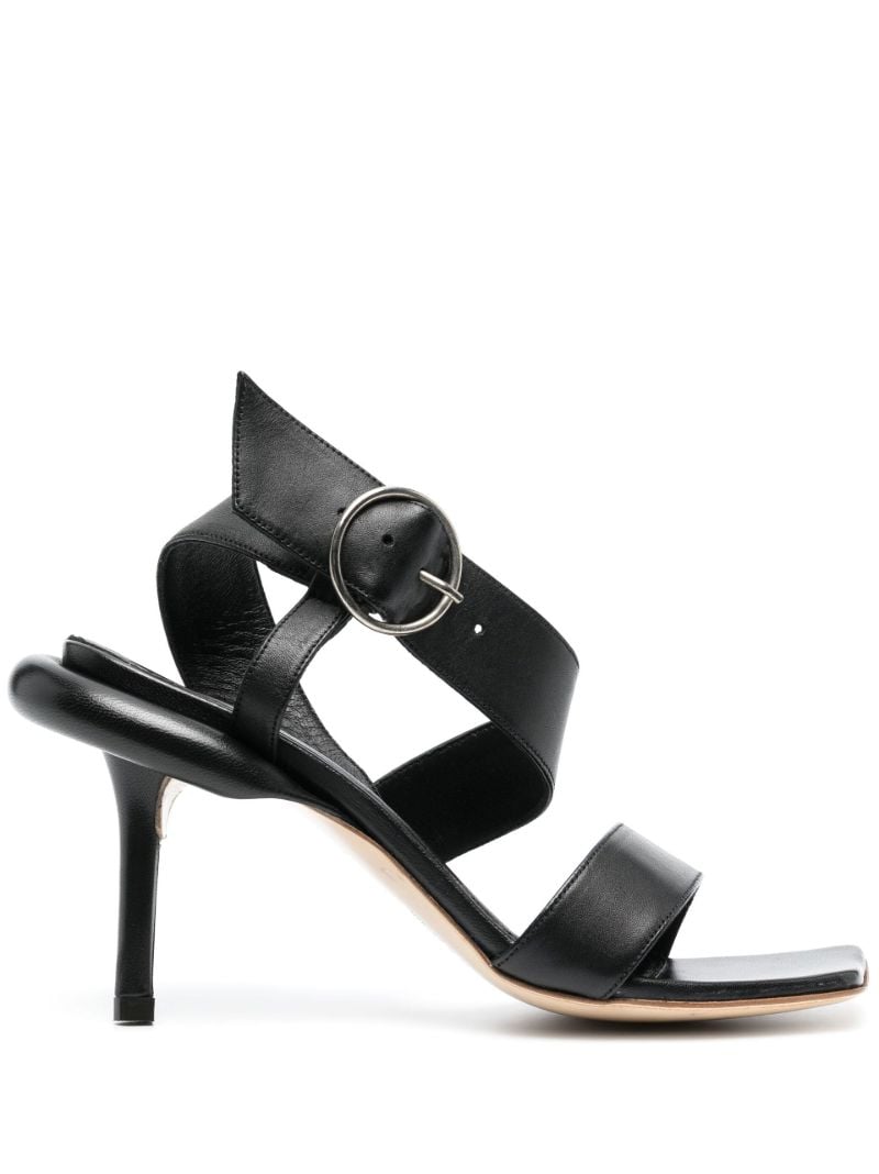 Black Cosy 100 Leather Sandals
