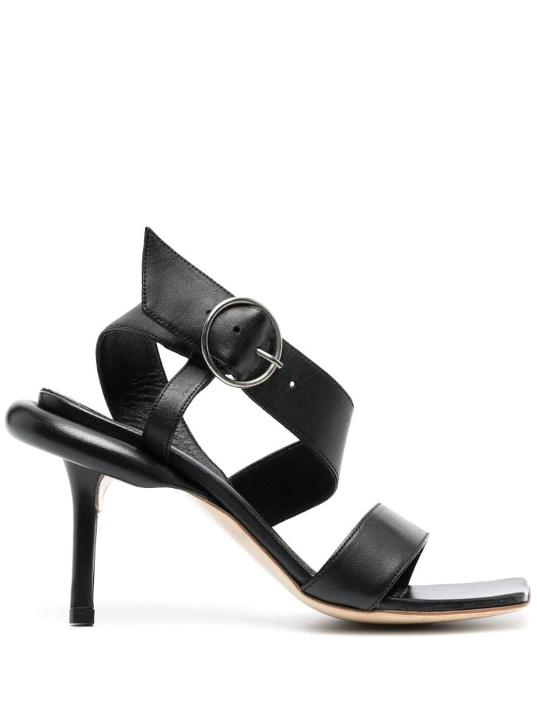 Black Cosy 100 Leather Sandals