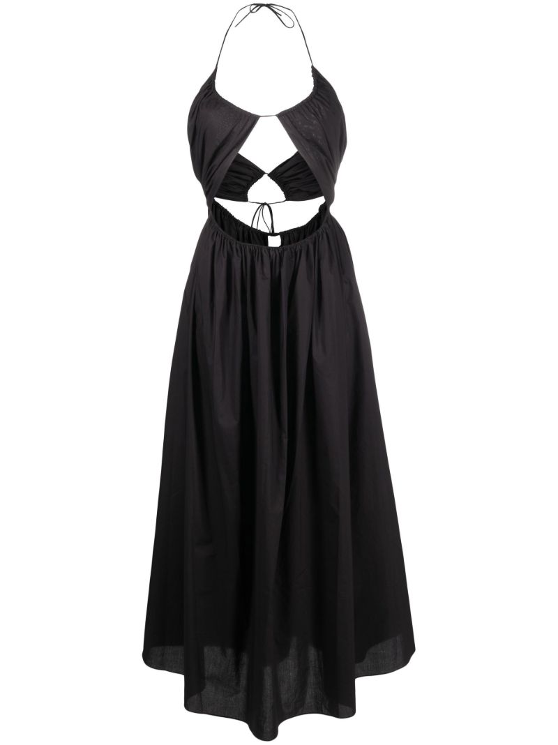 Black Cut-out Midi Dress