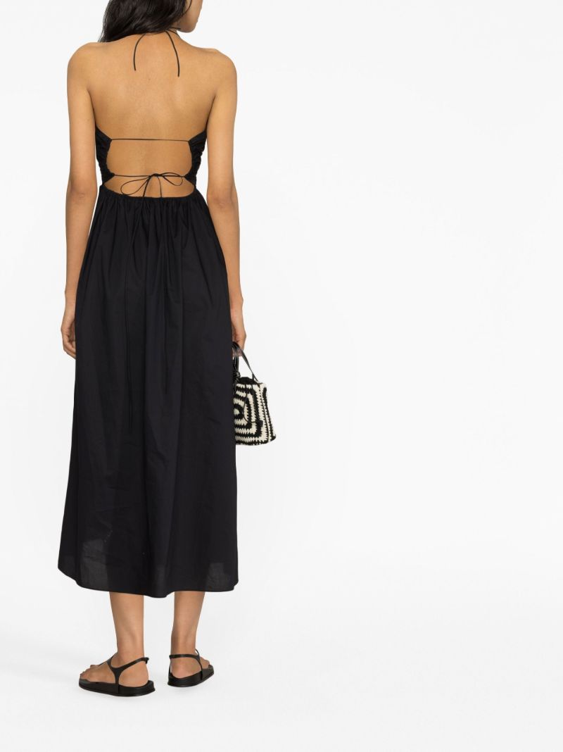 Black Cut-out Midi Dress