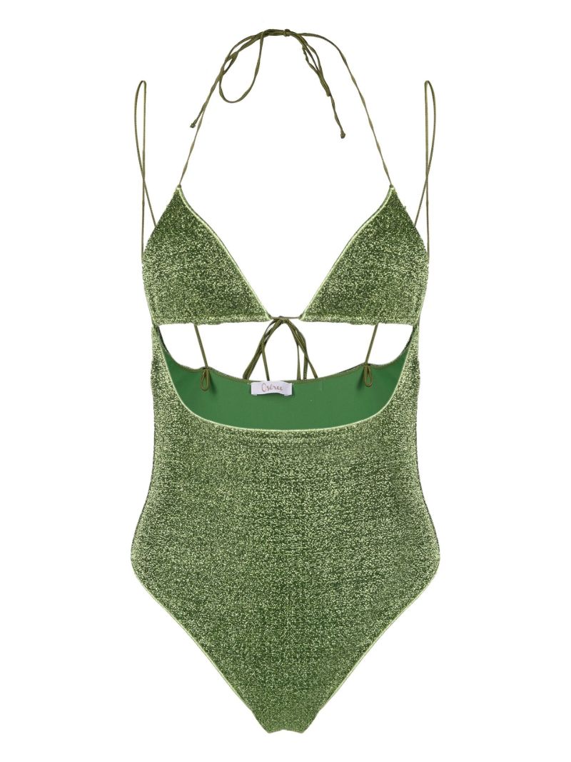 Green LumiÃ_x0083_Â¨re Cut-out Swimsuit