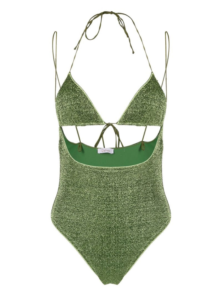 Green LumiÃ_x0083_Â¨re Cut-out Swimsuit