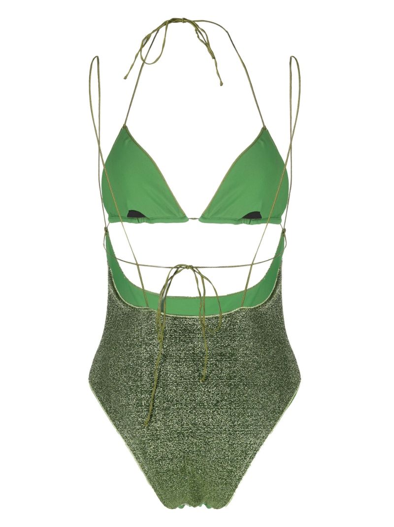 Green LumiÃ_x0083_Â¨re Cut-out Swimsuit