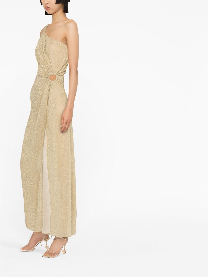Neutral LumiÃ_x0083_Â¨re One-shoulder Dress