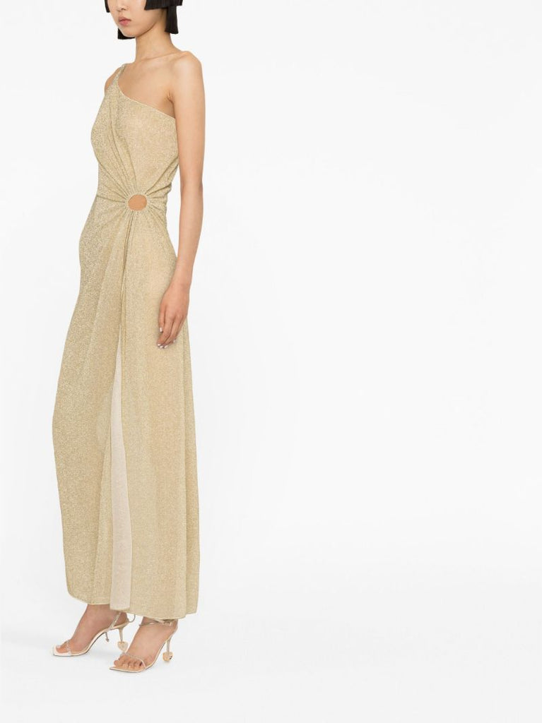 Neutral LumiÃ_x0083_Â¨re One-shoulder Dress