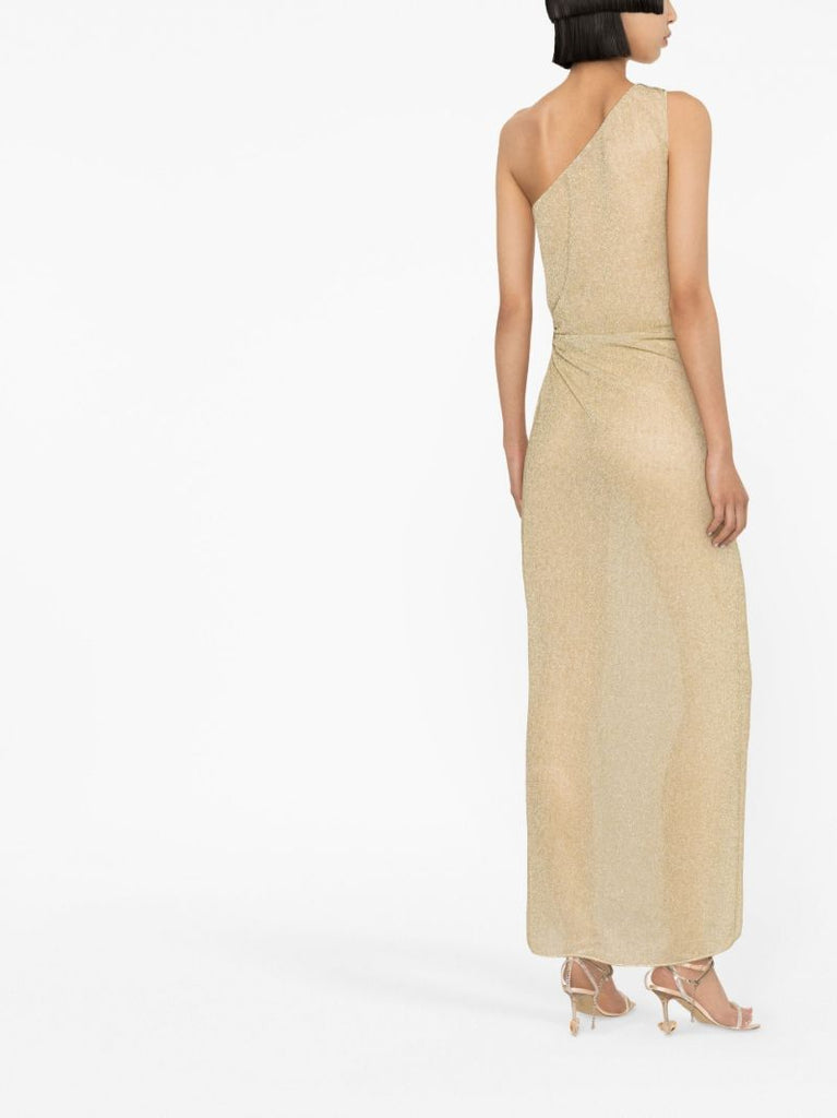 Neutral LumiÃ_x0083_Â¨re One-shoulder Dress
