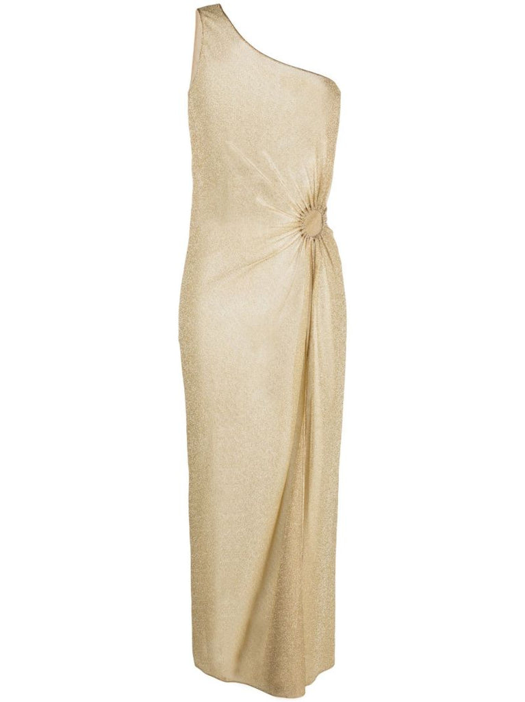 Neutral LumiÃ_x0083_Â¨re One-shoulder Dress