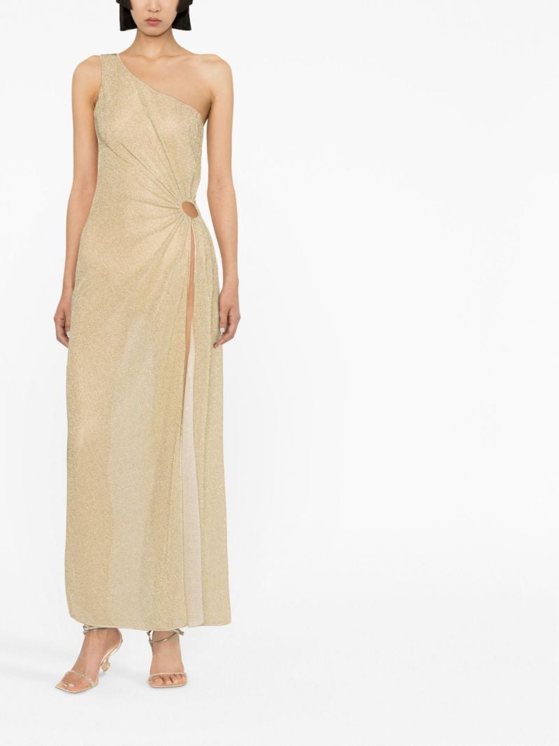 Neutral LumiÃ_x0083_Â¨re One-shoulder Dress