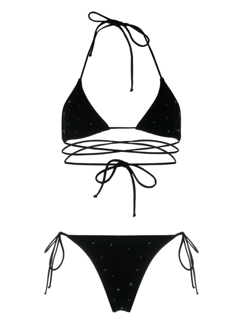 Black Studded Bikini