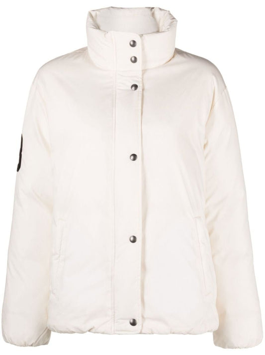 White Polo Pony Print Padded Jacket
