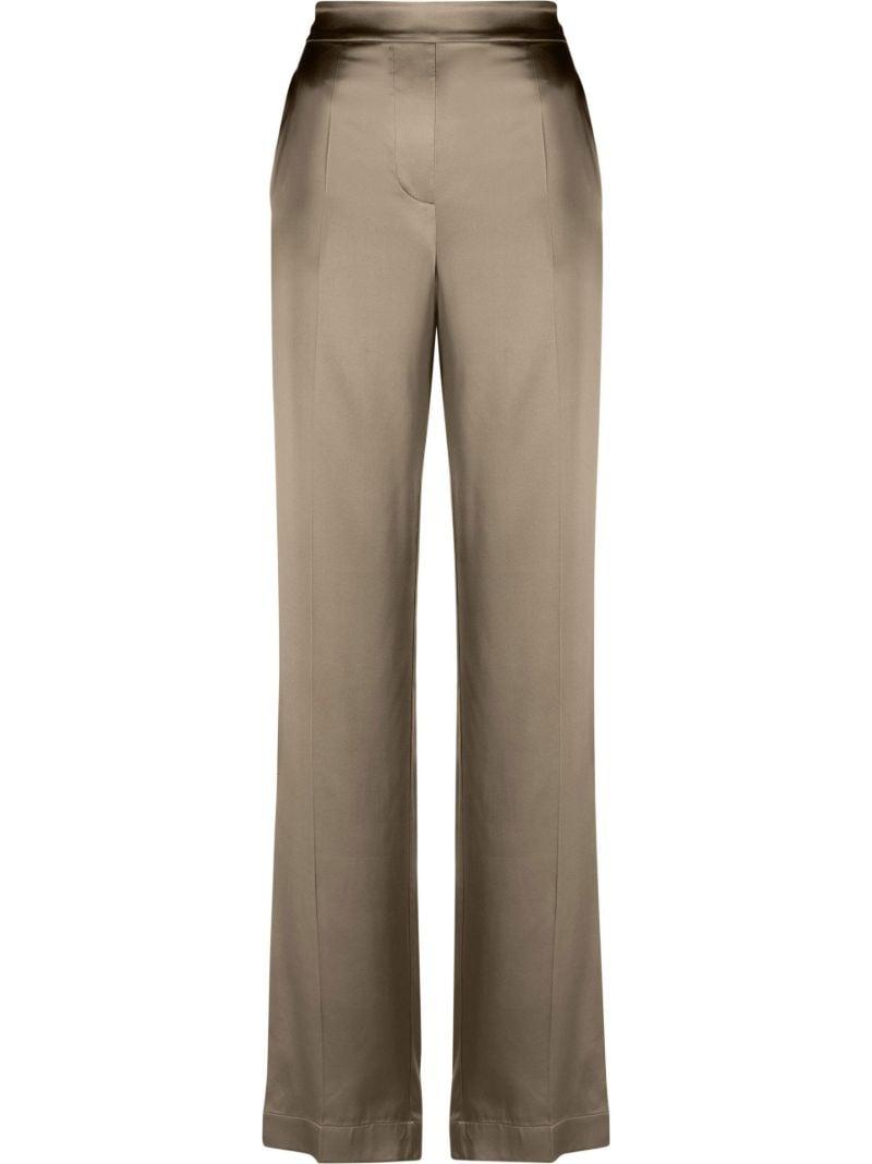 Neutral Tova Silk Trousers