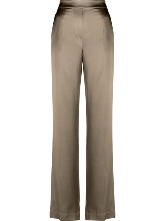 Neutral Tova Silk Trousers