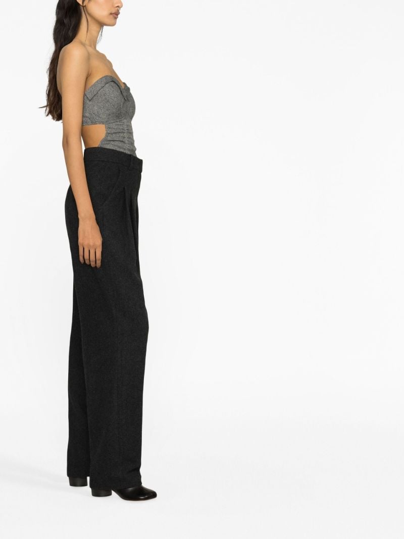 Grey Layton Straight-leg Trousers
