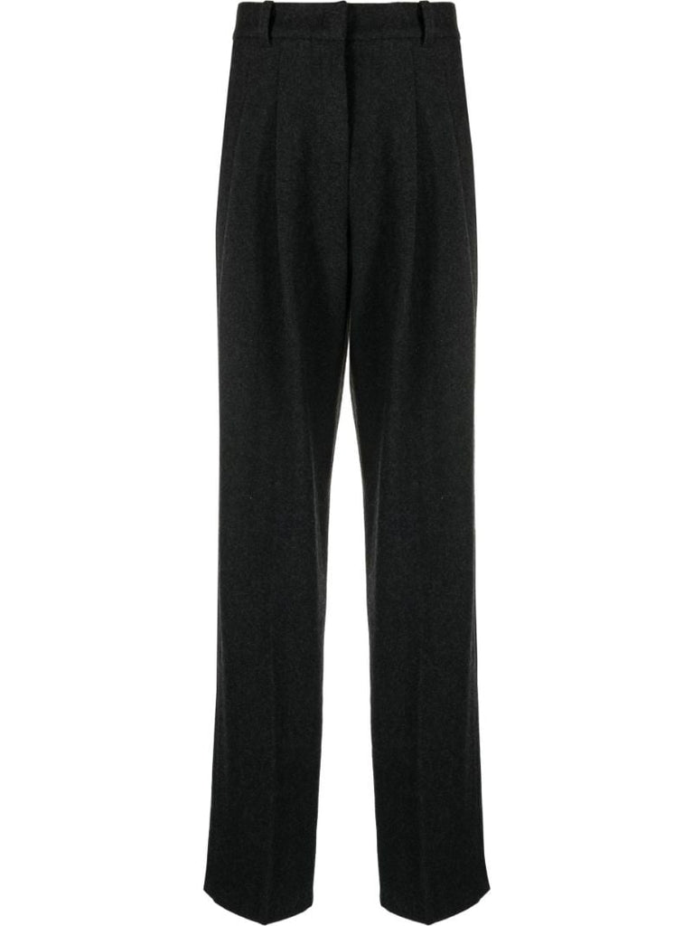 Grey Layton Straight-leg Trousers